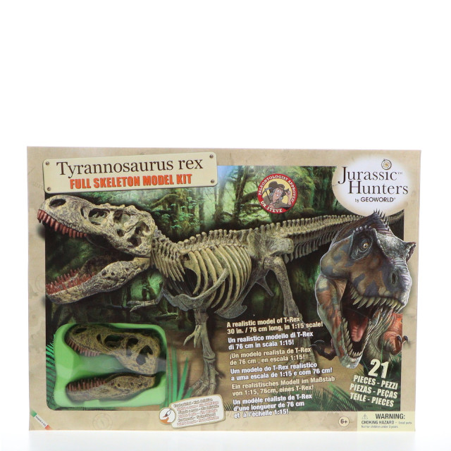 [PTM] 1/15 ティラノサウルス・レックス T-REX骨格組み立てキット(中) 21ピース プラモデル ヤマサン