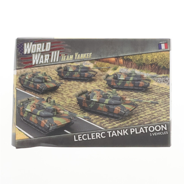 [PTM] World War III: Team Yankee 1/100 NATO French Leclerc Tank Platoon プラモデル Battlefront Miniatures