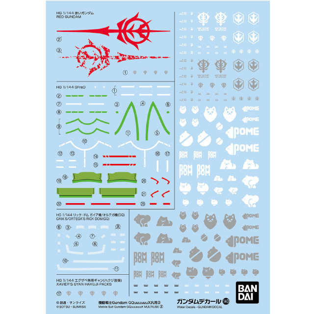 [PTM] ガンダムデカールNo.140 1/144 機動戦士Gundam GQuuuuuuX汎用2(ガンダム ジークアクス) プラモデル用アクセサリ(5068692) バンダイスピリッツ