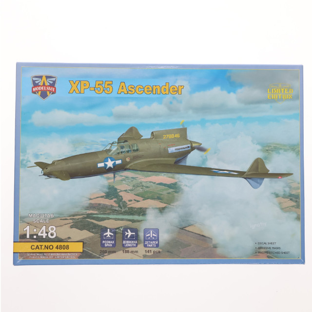 [PTM] 1/48 米・カーチスXP-55アセンダー 試作戦闘機 プラモデル(MVT4808) モデルスビット