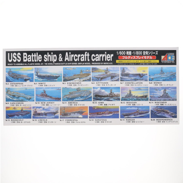 [PTM] 戦艦・空母シリーズ No.08 1/800 空母 ミッドウェイ プラモデル MICRO ACE(マイクロエース)