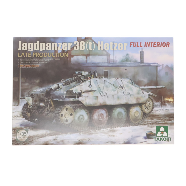 [PTM] 1/35 38式軽駆逐戦車 ヘッツァー 後期型w/フルインテリア プラモデル(TKO2172) TAKOM(タコム)