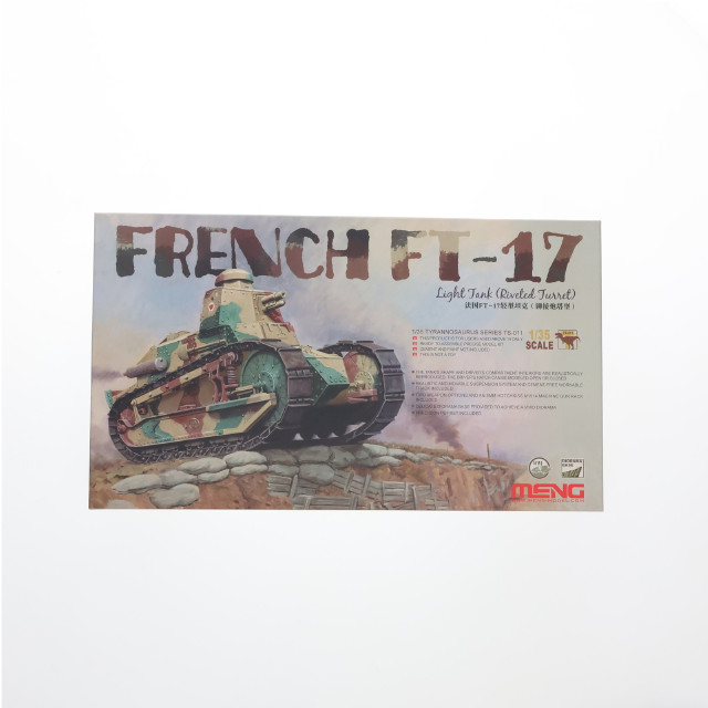 [PTM] 1/35 フランス軍 フランス軽戦車 ルノーFT17 リベット砲塔 プラモデル(MTS011) MENG Model(モンモデル)