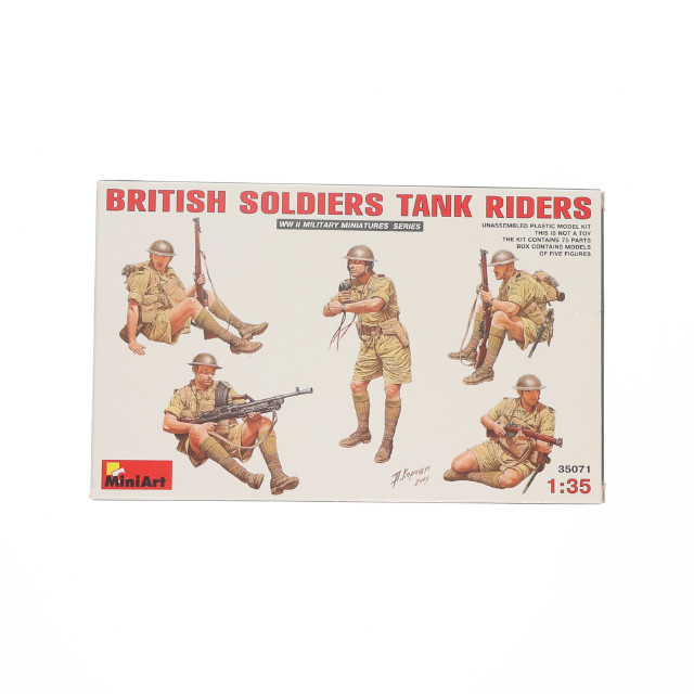 [PTM] WWII ミリタリーミニチュアシリーズ 1/35 イギリス戦車騎乗兵セット(5体入り) プラモデル(35071) MiniArt(ミニアート)