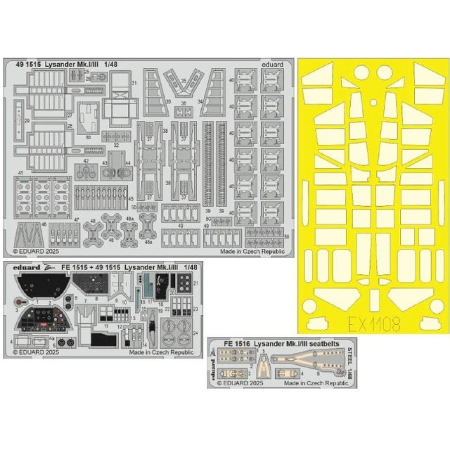[PTM] 1/48 ライサンダー Mk.I/Mk.III ビッグエドパーツセット(エアフィックス用) プラモデル用アクセサリ(EGBIG49452) Eduard(エデュアルド)