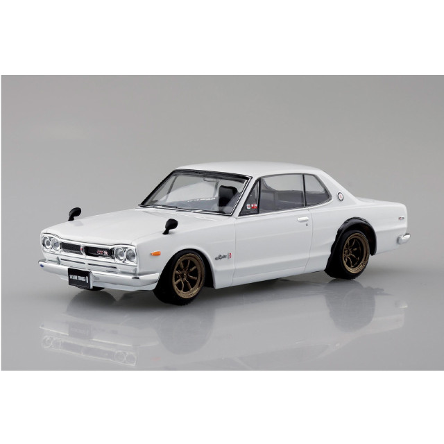[PTM] 楽プラ スナップキット No.16CU-WH 1/32 ニッサン C10 スカイライン 2000GT-R カスタムホイール(ホワイト) プラモデル(201688) アオシマ