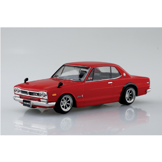 [PTM] 楽プラ スナップキット No.16CU-RD 1/32 ニッサン C10 スカイライン 2000GT-R カスタムホイール(レッド) プラモデル(201695) アオシマ