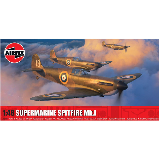 [PTM] 1/48 スーパーマリーン スピットファイア Mk.I プラモデル(X-5126B) AIRFIX(エアフィックス)