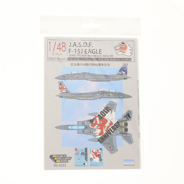 [PTM] 1/48 JASDF F-15J 空自第304飛行隊 40周年記念 天狗ウォーリアーズ デカール プラモデル用アクセサリ(81-4231) DXMデカール
