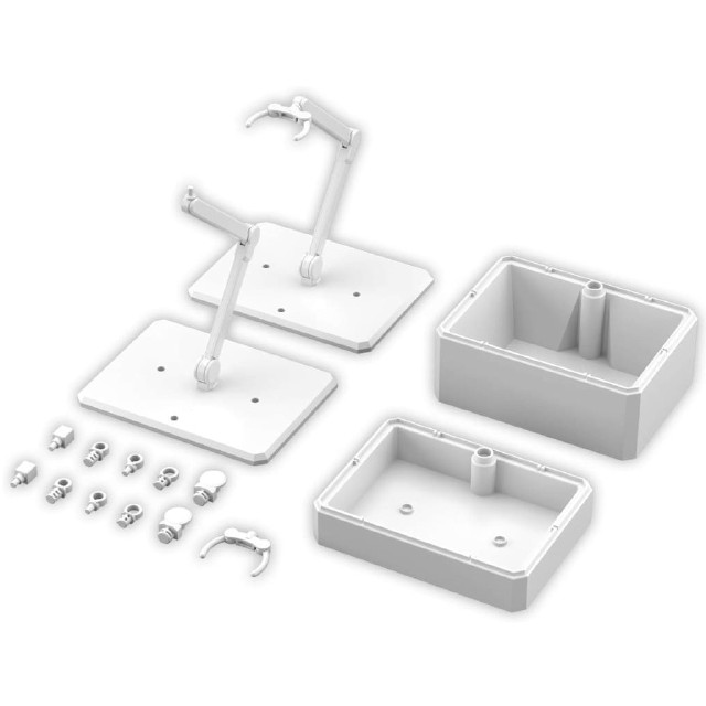 [PTM] アクションベース7 & オプションボックス1[ホワイト] プラモデル用アクセサリ(5072001) バンダイスピリッツ