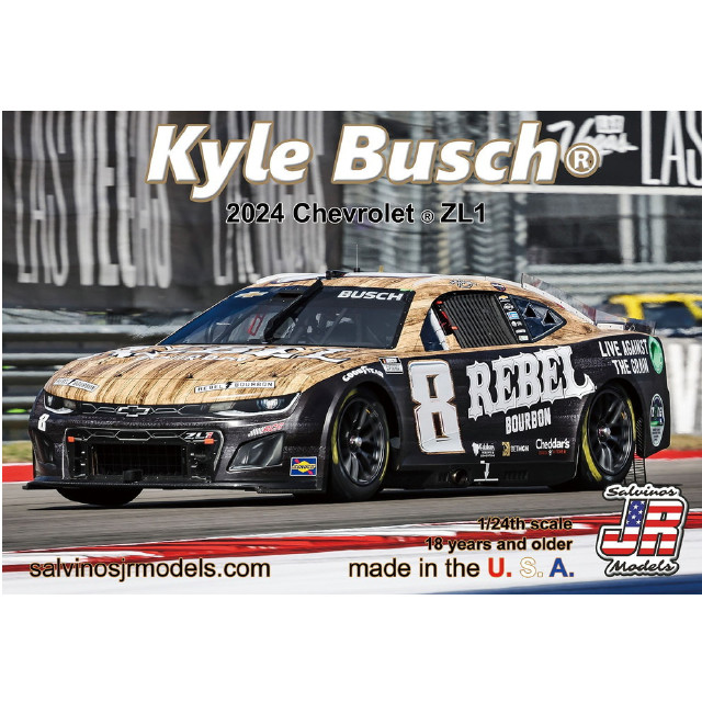 [PTM] 1/24 カイル・ブッシュ #8 レベル バーボン シボレー カマロ ZL-1 NASCAR 2024 プラモデル(RCC2024KBA) サルビノスJRモデルズ