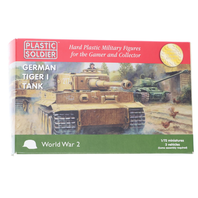 [PTM] 1/72 ドイツ軍 タイガーI重戦車 前/中/後期型 3キット入り プラモデル(PSCWW2V20032) PLASTIC SOLDIER(プラスチックソルジャー)