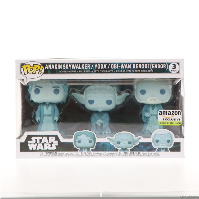 [SFT]POP! スター・ウォーズ アナキン・スカイウォーカー&ヨーダ&オビ＝ワン・ケノービ(エンドア) 3パックセット STAR WARS 完成品 ソフビフィギュア FUNKO(ファンコ)