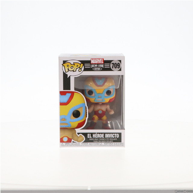 [SFT]POP! MARVEL LUCHA LIBRE #709 エル ヒーロー インヴィクト アイアンマン 完成品 ソフビフィギュア FUNKO(ファンコ)