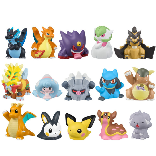 [SFT] (BOX)(食玩) ポケモンキッズ メガリザードンX&メガリザードンY編 ポケットモンスター ソフビフィギュア(24個) バンダイ