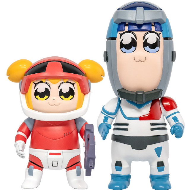 [SFT] Chibi Creature ポプ子 & ピピ美 Spacesuit Ver. ポプテピピック 完成品 ソフビフィギュア EMBER TOYS(エンバートイズ)