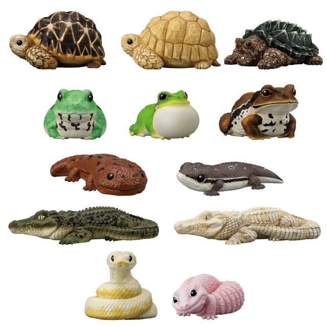[SFT] (BOX)(食玩) てのりフレンズ12 -爬虫類・両生類- ソフビフィギュア(12個) バンダイ