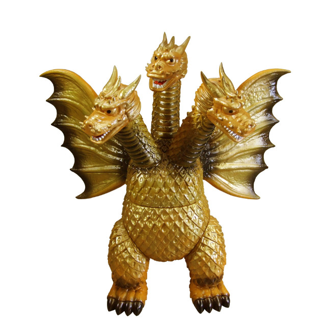 [SFT] グレートザウルスシリーズ キングギドラ 三大怪獣 地球最大の決戦 完成品 ソフビフィギュア プレックス