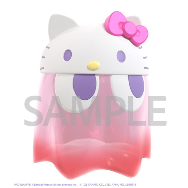 [SFT] ちびコレクトフィギュア デラックス ゴーストハローキティ クリアカラーver. パックマン×サンリオキャラクターズ 完成品 ソフビフィギュア メガハウス