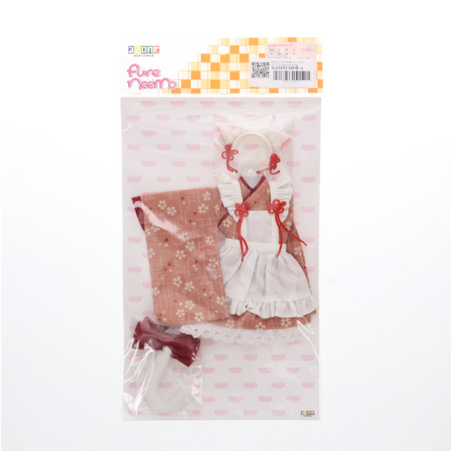 [DOL]ピュアニーモ用 PNS ねこみみ和装メイドset(ピンク) 1/6 ドール用衣装(POC225-PNK) アゾンインターナショナル