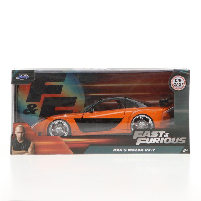 [MDL]1/24 Han's MAZDA RX-7(オレンジ) ワイルド・スピードX3 TOKYO DRIFT 完成品 ミニカー(JAM30732) Jada Toys(ジャダトイズ)