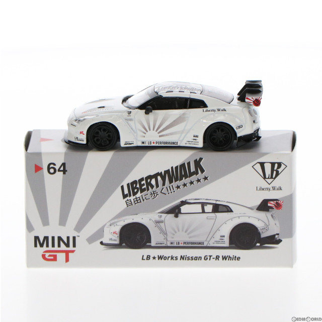 [MDL]MINI-GT LBWK LB-WORKS 日産 GT-R ホワイト 1/64 完成品 ミニカー TSM MODEL