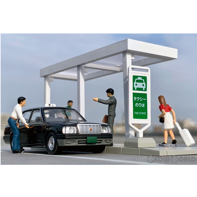 [MDL]トミカリミテッドヴィンテージ NEO ジオコレ64 #カースナップ04b タクシー乗り場(トヨタ クラウンコンフォート付属) 1/64 完成品 ミニカー(322825) TOMYTEC(トミーテック)