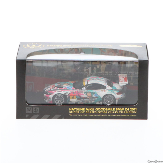 [MDL]1/43 初音ミク GOODSMILE BMW Z4 2011 シリーズ優勝 Ver. SUPER GTシリーズ GT300 クラスチャンピオン #4(ホワイト×エメラルドグリーン×ピンク) Racingミク 完成品 ミニカー グッドスマイルレーシング