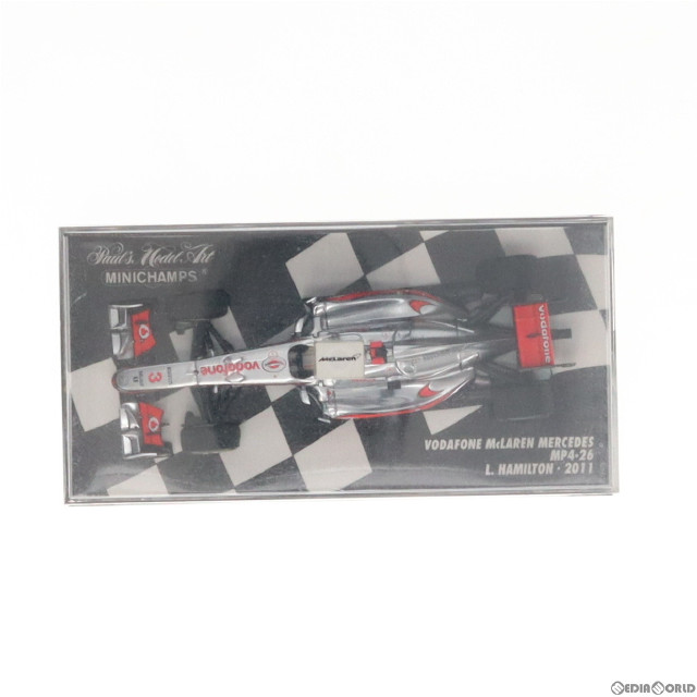 [MDL]1/43 VODAFONE MCLAREN MERCEDES MP4/26 2011 Mobil1 #3(シルバー×レッド) 完成品 ミニカー(530114303) Paul’s Model Art(ポールズ・モデルアート)