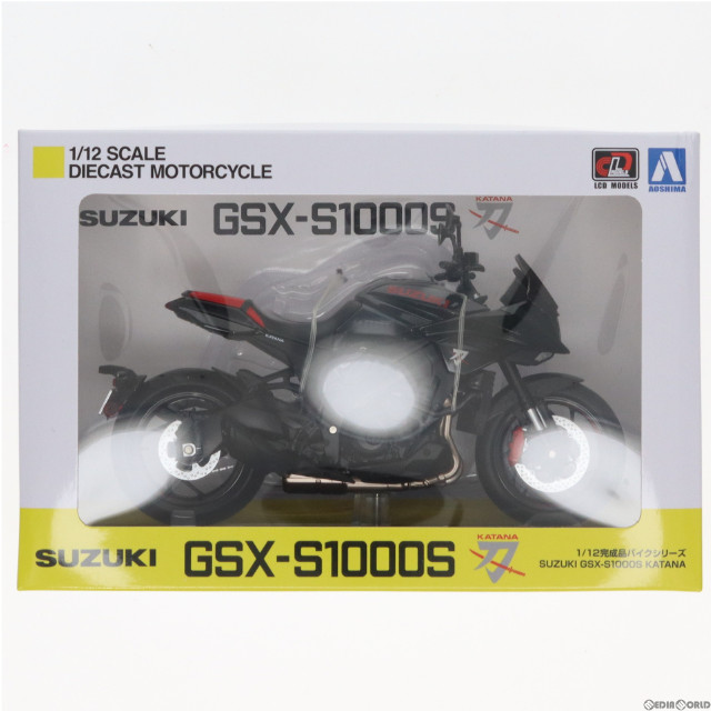[MDL]完成品バイクシリーズ 1/12 SUZUKI GSX-S1000S KATANA フルオプション(グラススパークルブラック) ミニカー スカイネット(アオシマ)