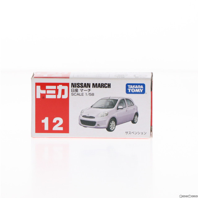 [MDL]トミカ No.12 1/58 日産 マーチ(ライトパープルメタリック/赤箱) 完成品 ミニカー タカラトミー