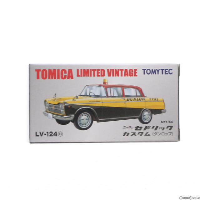 [MDL]トミカリミテッドヴィンテージ 1/64 LV-124c 日産セドリック カスタム ダンロップ(イエロー×ブラック×レッド) 完成品 ミニカー(251026) TOMYTEC(トミーテック)
