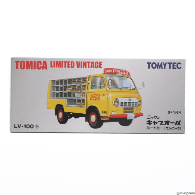 [MDL]トミカリミテッドヴィンテージ 1/64 TLV-100a ニッサン キャブオール ルートカー コカ・コーラ(イエロー) 完成品 ミニカー(225164) TOMYTEC(トミーテック)