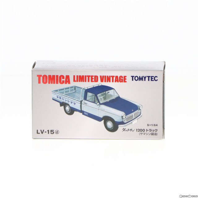 [MDL]トミカリミテッドヴィンテージ 1/64 TLV-15d ダットサン1200 トラック ヤマシン醤油(ホワイト×ブルー) 完成品 ミニカー(257523) TOMYTEC(トミーテック)