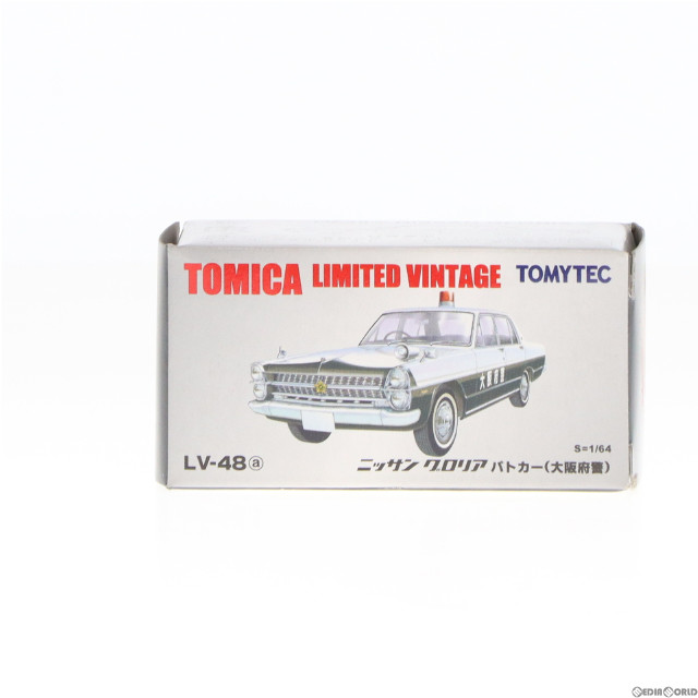 [MDL]トミカリミテッドヴィンテージ 1/64 TLV-48a ニッサン グロリア 大阪府警パトカー(ホワイト×ブラック) 完成品 ミニカー(213154) TOMYTEC(トミーテック)