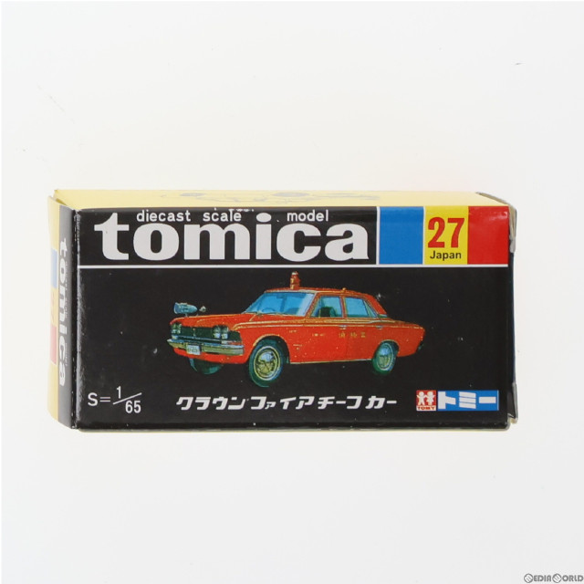 [MDL]トミカ No.27 1/65 トヨタ クラウン ファイアチーフカー(レッド/黒箱/中国製) 復刻版 完成品 ミニカー トミー