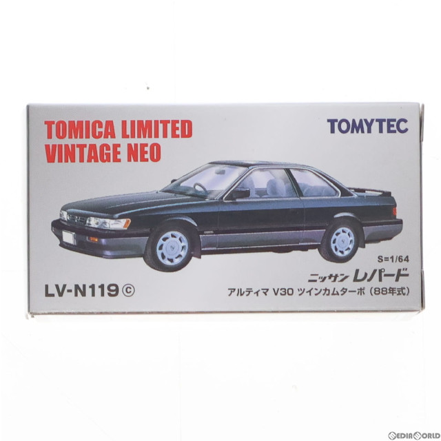 [MDL]トミカリミテッドヴィンテージ NEO 1/64 TLV-N119c レパード 3.0アルティマ ターボ(ブラック×シルバー) 完成品 ミニカー(279983) TOMYTEC(トミーテック)