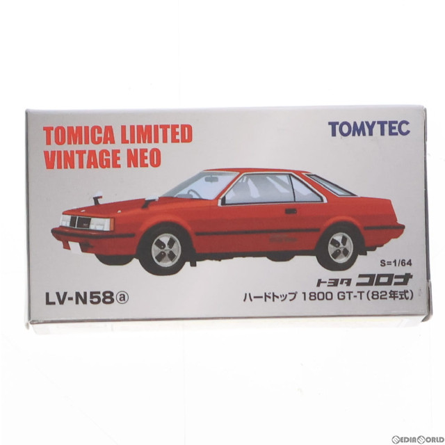 買取］[MDL]トミカリミテッドヴィンテージ NEO 1/64 TLV-N58a トヨタ コロナ ハードトップ 1800 GT-T(82年式) レッド  完成品 ミニカー(229933) TOMYTEC(トミーテック) 【買取1,600円】｜ カイトリワールド