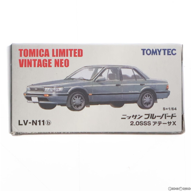 [MDL]トミカリミテッドヴィンテージ NEO 1/64 TLV-N11b ニッサン ブルーバード 2.0SSS アテーサX(グレー) 完成品 ミニカー(214618) TOMYTEC(トミーテック)
