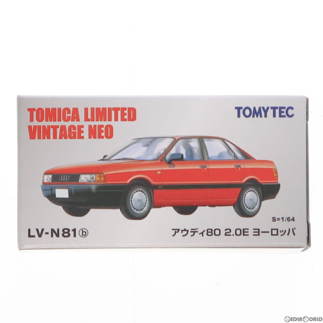 [MDL]トミカリミテッドヴィンテージ NEO 1/64 LV-N81b アウディ80 2.0E ヨーロッパ(レッド) 完成品 ミニカー(250975) TOMYTEC(トミーテック)