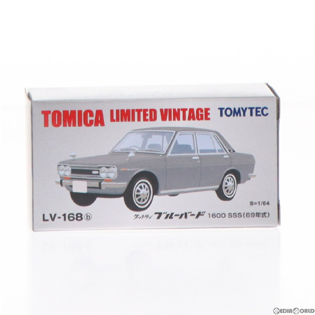 [MDL]トミカリミテッドヴィンテージ TLV-168b 日産 ブルーバードSSS 69年式(シルバー) 1/64 完成品 ミニカー(283379) TOMYTEC(トミーテック)