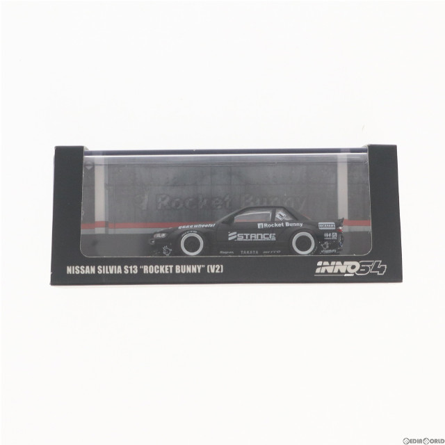 [MDL]1/64 Nissan シルビア S13 ROCKET BUNNY V2(マットブラック) 完成品 ミニカー(IN64-S13V2-MB) INNO MODELS(イノモデル)