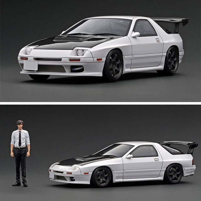 [MDL]1/18 Mazda Savanna RX-7 Infini FC3S(ホワイト) 高橋涼介フィギュア付 WEB限定モデル 頭文字D(イニシャルD) 完成品 ミニカー(IG2877) ignition model(イグニッションモデル)