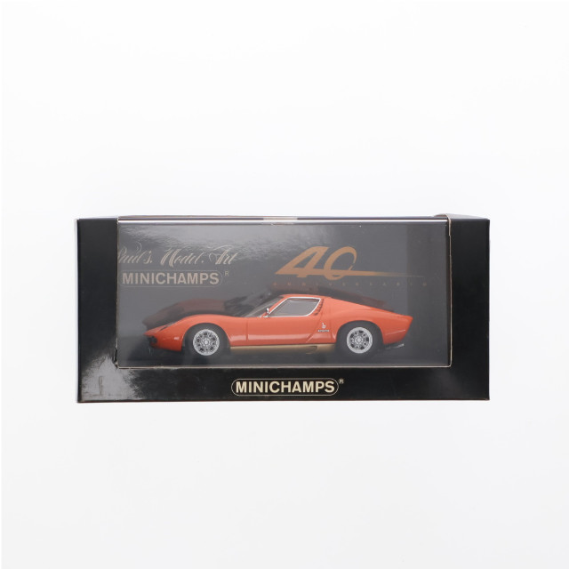 [MDL]1/43 Lamborghini Miura(ランボルギーニ・ミウラ) 1966(オレンジ) 40th Anniversary 完成品 ミニカー(433103007) MINICHAMPS(ミニチャンプス)