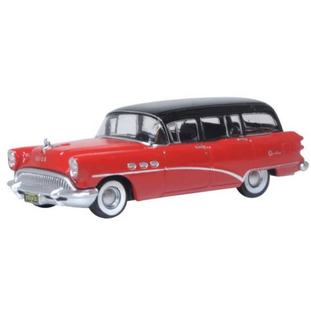 [MDL]1/87 1954 ビュイック センチュリー エステート ワゴン マタドールレッド/カールスバッドブラック 完成品 ミニカー(OX87BCE5404) OXFORD(オックスフォード)