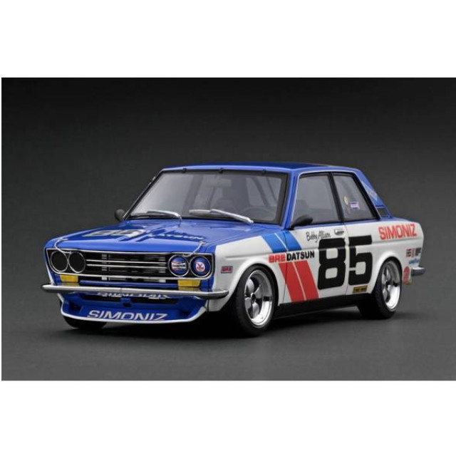[MDL] 1/18 Datsun Bluebird(ブルーバード)(510) White/Blue #85 完成品 ミニカー(IG3309) ignition model(イグニッションモデル)