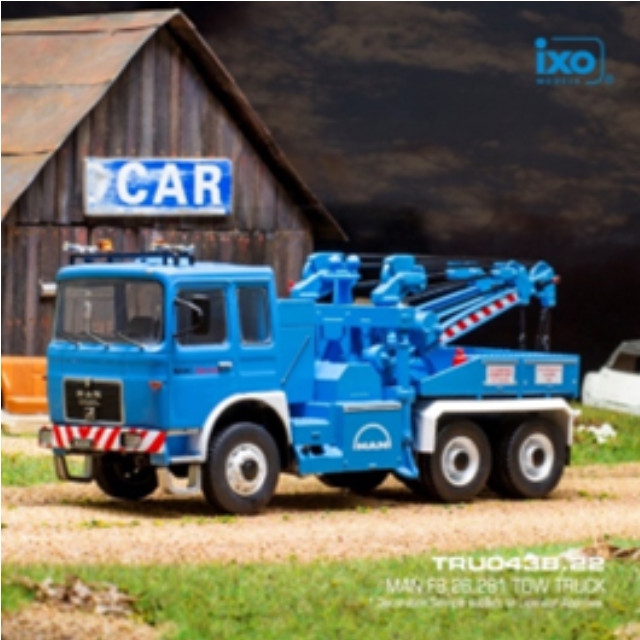[MDL]1/43 MAN F8 レッカー車 ブルー 完成品 ミニカー(TRU043B) IXO Models(イクソモデルス)