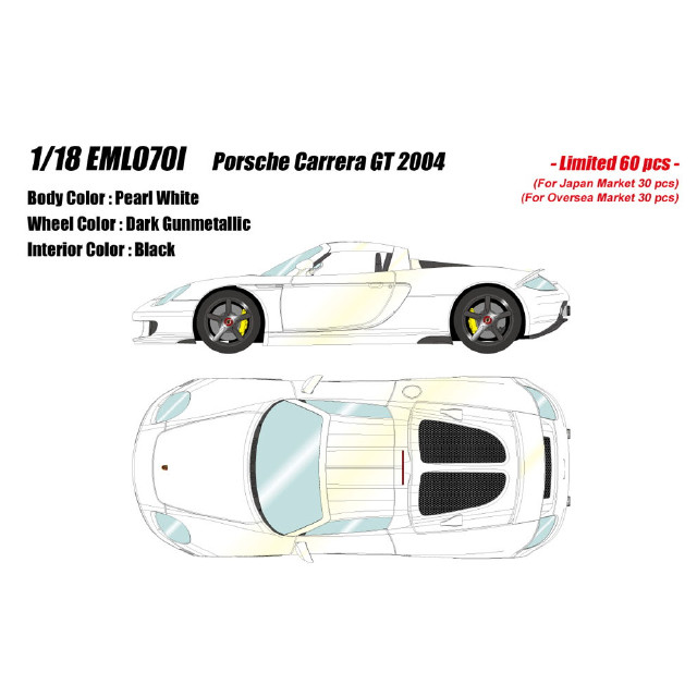 [MDL] 1/18 Porsche Carrera(ポルシェ カレラ) GT 2004 パールホワイト 完成品 ミニカー(EML070I) EIDOLON(アイドロン)