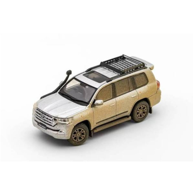 [MDL] 1/64 トヨタ ランドクルーザーLC200(Backpack version) RHD ウェーディングホース/ラゲッジラック付 シルバー/マッドエフェクト 完成品 ミニカー(KS072-151) Gaincorp Products(ゲインコーププロダクツ)