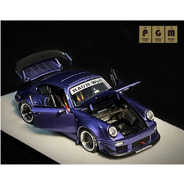 ミニカー PGM PORSCHE VIOLET PORSCHE RWB 930 VIOLET PURPLE ORDINARY EDITION 1/64 SCALE